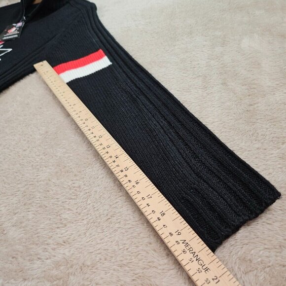 NWT Team Canada Hockey Official Licensed Long Sleeve Quarter Zip Sweater Black - Picture 6 of 11